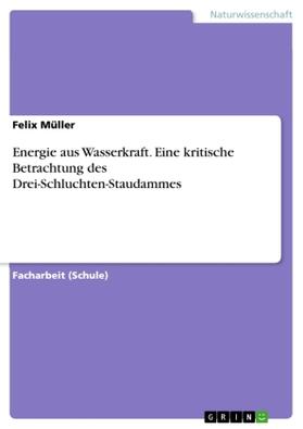 Müller | Energie aus Wasserkraft. Eine kritische Betrachtung des Drei-Schluchten-Staudammes | Buch | 978-3-668-82787-5 | sack.de