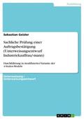 Geisler |  Sachliche Prüfung einer Auftragsbestätigung (Unterweisungsentwurf Industriekauffrau/-mann) | eBook | Sack Fachmedien