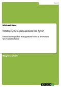 Renz |  Strategisches Management im Sport | eBook | Sack Fachmedien