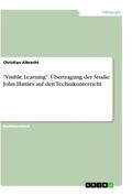 Albrecht |  "Visible Learning". Übertragung der Studie John Hatties auf den Technikunterricht | Buch |  Sack Fachmedien