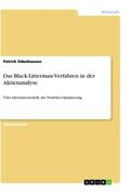 Odenhausen |  Das Black-Litterman-Verfahren in der Aktienanalyse | Buch |  Sack Fachmedien