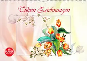 Djeric |  Tulpen Zeichnungen (Wandkalender 2019 DIN A2 quer) | Sonstiges |  Sack Fachmedien