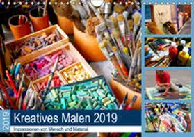 Lehmann (Hrsg.) |  Kreatives Malen 2019. Impressionen von Mensch und Material (Wandkalender 2019 DIN A4 quer) | Sonstiges |  Sack Fachmedien