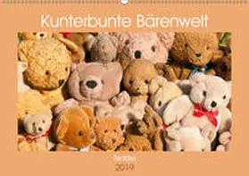 Bölts |  Kunterbunte Bärenwelt - Teddys (Wandkalender 2019 DIN A2 quer) | Sonstiges |  Sack Fachmedien