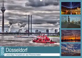 Hackstein | Düsseldorf - Lebendige Perspektiven des Rheinkometen (Wandkalender 2019 DIN A2 quer) | Sonstiges | 978-3-670-09004-5 | www.sack.de