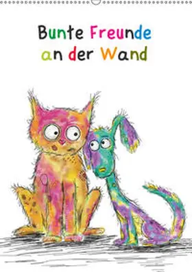Langenkamp |  Bunte Freunde an der Wand (Wandkalender 2019 DIN A2 hoch) | Sonstiges |  Sack Fachmedien