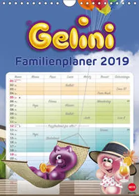 Media GmbH |  Gelini Familienplaner (Wandkalender 2019 DIN A4 hoch) | Sonstiges |  Sack Fachmedien