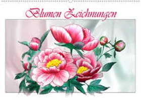 Djeric |  Blumen-Zeichnungen (Wandkalender 2020 DIN A2 quer) | Sonstiges |  Sack Fachmedien