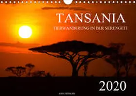 Köhler |  Tansania - Tierwanderung in der Serengeti (Wandkalender 2020 DIN A4 quer) | Sonstiges |  Sack Fachmedien