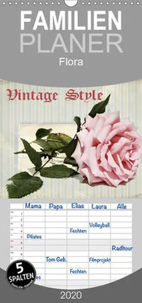 Hultsch |  Vintage Style - Familienplaner hoch (Wandkalender 2020 , 21 cm x 45 cm, hoch) | Sonstiges |  Sack Fachmedien
