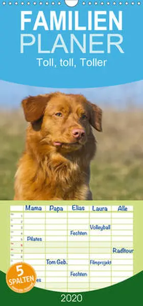Starick |  Toll, toll, Toller - Familienplaner hoch (Wandkalender 2020 , 21 cm x 45 cm, hoch) | Sonstiges |  Sack Fachmedien