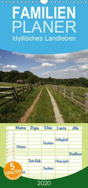 Lindert-Rottke |  Idyllisches Landleben - Familienplaner hoch (Wandkalender 2020 , 21 cm x 45 cm, hoch) | Sonstiges |  Sack Fachmedien