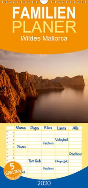 Hilger |  Wildes Mallorca  - Familienplaner hoch (Wandkalender 2020 , 21 cm x 45 cm, hoch) | Sonstiges |  Sack Fachmedien