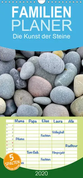 Haafke |  Die Kunst der Steine - Familienplaner hoch (Wandkalender 2020 , 21 cm x 45 cm, hoch) | Sonstiges |  Sack Fachmedien