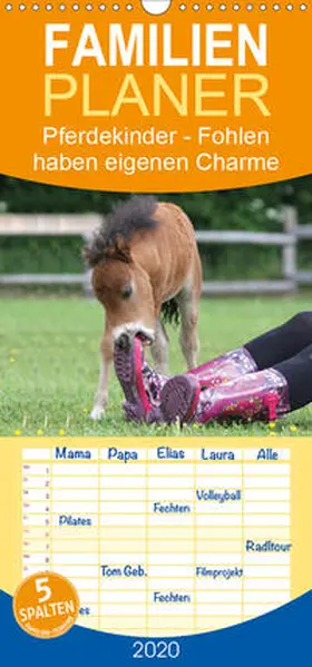 Mielewczyk |  Pferdekinder - Fohlen haben eigenen Charme - Familienplaner hoch (Wandkalender 2020 , 21 cm x 45 cm, hoch) | Sonstiges |  Sack Fachmedien