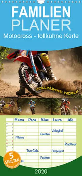 Bleicher |  Motocross - tollkühne Kerle - Familienplaner hoch (Wandkalender 2020 , 21 cm x 45 cm, hoch) | Sonstiges |  Sack Fachmedien
