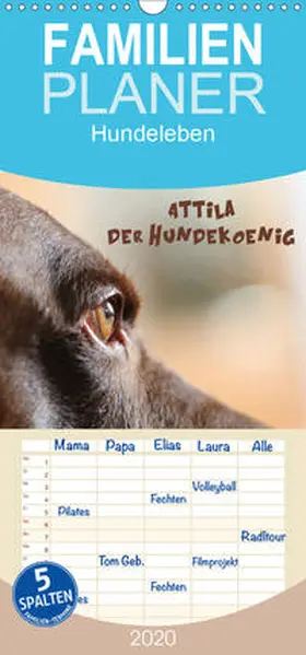 Hultsch |  Attila, Der Hundekönig - Familienplaner hoch (Wandkalender 2020 , 21 cm x 45 cm, hoch) | Sonstiges |  Sack Fachmedien