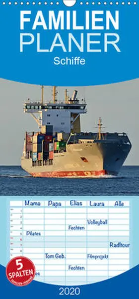 Kulartz |  Schiffe - Familienplaner hoch (Wandkalender 2020 , 21 cm x 45 cm, hoch) | Sonstiges |  Sack Fachmedien