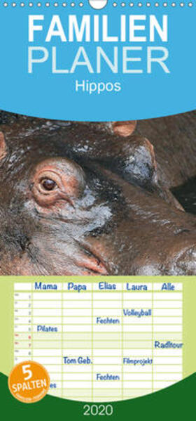 Herzog | Hippos - Begegnungen in Afrika - Familienplaner hoch (Wandkalender 2020 , 21 cm x 45 cm, hoch) | Sonstiges | 978-3-671-07071-8 | sack.de