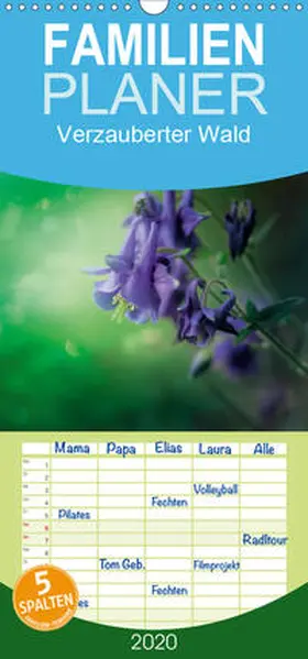 Wunderlich |  Verzauberter Wald - Familienplaner hoch (Wandkalender 2020 , 21 cm x 45 cm, hoch) | Sonstiges |  Sack Fachmedien