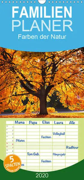 Gräbner |  Farben der Natur - Familienplaner hoch (Wandkalender 2020 , 21 cm x 45 cm, hoch) | Sonstiges |  Sack Fachmedien