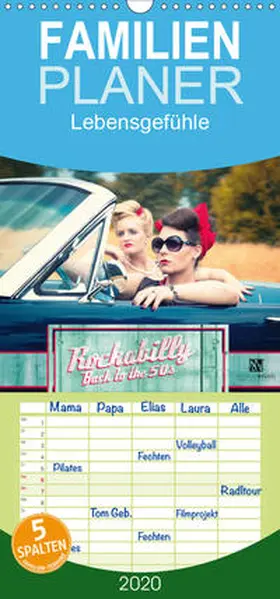 Weggel |  Rockabilly - Back to the 50s - Familienplaner hoch (Wandkalender 2020 , 21 cm x 45 cm, hoch) | Sonstiges |  Sack Fachmedien