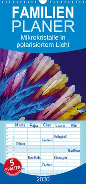 Becker |  Mikrokristalle in polarisiertem Licht - Familienplaner hoch (Wandkalender 2020 , 21 cm x 45 cm, hoch) | Sonstiges |  Sack Fachmedien