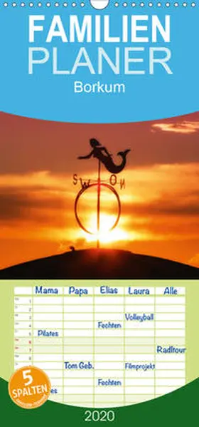 Störmer |  Borkum - Familienplaner hoch (Wandkalender 2020 , 21 cm x 45 cm, hoch) | Sonstiges |  Sack Fachmedien