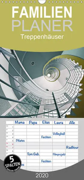 Will |  Treppenhäuser - architektonische Kunstwerke  - Familienplaner hoch (Wandkalender 2020 , 21 cm x 45 cm, hoch) | Sonstiges |  Sack Fachmedien