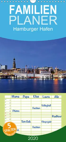 Hasche |  Hamburger Hafen - Familienplaner hoch (Wandkalender 2020 , 21 cm x 45 cm, hoch) | Sonstiges |  Sack Fachmedien