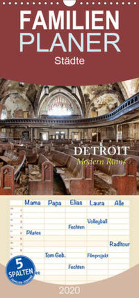 Kersten | Detroit - Modern Ruins - Familienplaner hoch (Wandkalender 2020 , 21 cm x 45 cm, hoch) | Sonstiges | 978-3-671-09083-9 | sack.de