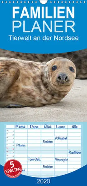 Lehmann (Hrsg.) |  Tierwelt an der Nordsee 2020 - Familienplaner hoch (Wandkalender 2020 , 21 cm x 45 cm, hoch) | Sonstiges |  Sack Fachmedien