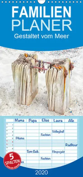 Boockhoff |  Gestaltet vom Meer - Familienplaner hoch (Wandkalender 2020 , 21 cm x 45 cm, hoch) | Sonstiges |  Sack Fachmedien