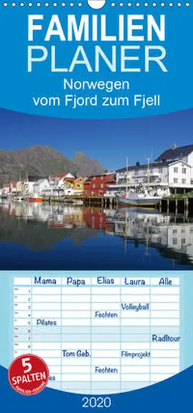 Pantke |  Norwegen - vom Fjord zum Fjell - Familienplaner hoch (Wandkalender 2020 , 21 cm x 45 cm, hoch) | Sonstiges |  Sack Fachmedien