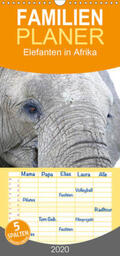 Herzog |  Elefanten in Afrika - Familienplaner hoch (Wandkalender 2020 , 21 cm x 45 cm, hoch) | Sonstiges |  Sack Fachmedien