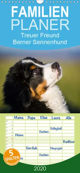 Starick |  Treuer Freund Berner Sennenhund - Familienplaner hoch (Wandkalender 2020 , 21 cm x 45 cm, hoch) | Sonstiges |  Sack Fachmedien