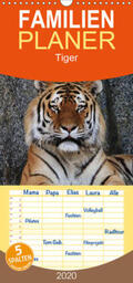 Hennig |  Tiger - Familienplaner hoch (Wandkalender 2020 , 21 cm x 45 cm, hoch) | Sonstiges |  Sack Fachmedien