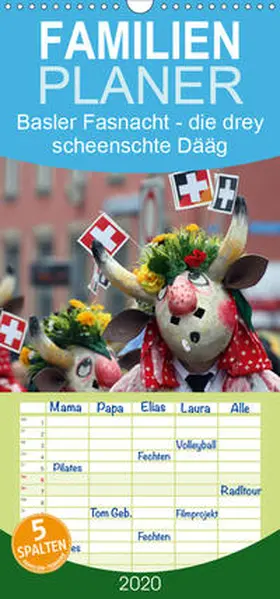 Raab | Basler Fasnacht - die drey scheenschte Dääg - Familienplaner hoch (Wandkalender 2020 , 21 cm x 45 cm, hoch) | Sonstiges | 978-3-671-11507-5 | sack.de