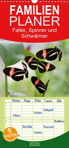 Zeidler |  Falter, Spinner und Schwärmer - Familienplaner hoch (Wandkalender 2020 , 21 cm x 45 cm, hoch) | Sonstiges |  Sack Fachmedien