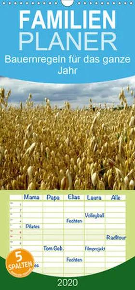 Hultsch |  Bauernregeln für das ganze Jahr - Familienplaner hoch (Wandkalender 2020 , 21 cm x 45 cm, hoch) | Sonstiges |  Sack Fachmedien