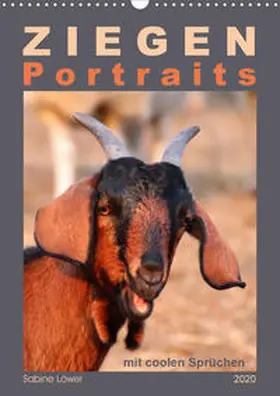 Löwer |  Ziegenportraits (Wandkalender 2020 DIN A3 hoch) | Sonstiges |  Sack Fachmedien