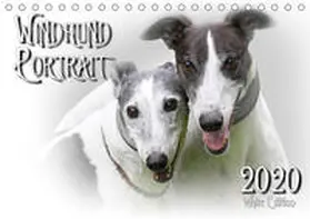 Redecker | Windhund Portrait 2020 White Edition (Tischkalender 2020 DIN A5 quer) | Sonstiges | 978-3-671-18744-7 | www.sack.de