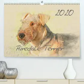 Redecker |  Airedale Terrier 2020(Premium, hochwertiger DIN A2 Wandkalender 2020, Kunstdruck in Hochglanz) | Sonstiges |  Sack Fachmedien