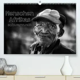 Voß |  Menschen Afrikas schwarzweiß(Premium, hochwertiger DIN A2 Wandkalender 2020, Kunstdruck in Hochglanz) | Sonstiges |  Sack Fachmedien