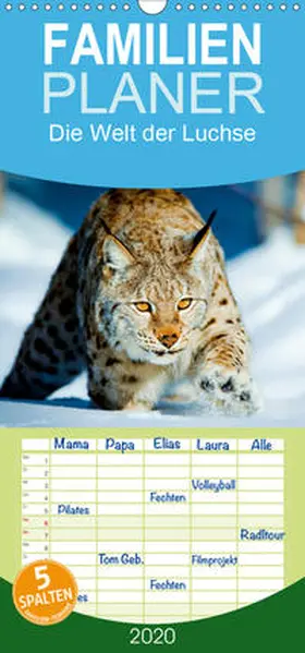 Calvendo / CALVENDO | Die Welt der Luchse - Familienplaner hoch (Wandkalender 2020 , 21 cm x 45 cm, hoch) | Sonstiges | 978-3-671-39701-3 | www.sack.de