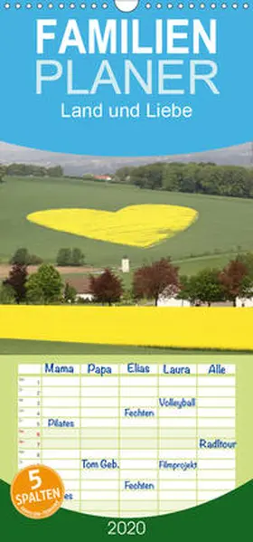 Heepmann |  Land und Liebe - Familienplaner hoch (Wandkalender 2020 , 21 cm x 45 cm, hoch) | Sonstiges |  Sack Fachmedien