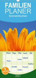 Jäger |  Sonnenblumen - Familienplaner hoch (Wandkalender 2021 , 21 cm x 45 cm, hoch) | Sonstiges |  Sack Fachmedien