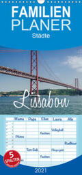 Becker |  Lissabon Stadtansichten - Familienplaner hoch (Wandkalender 2021 , 21 cm x 45 cm, hoch) | Sonstiges |  Sack Fachmedien