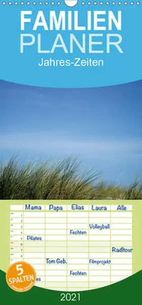 Hultsch |  Jahres-Zeiten  - Familienplaner hoch (Wandkalender 2021 , 21 cm x 45 cm, hoch) | Sonstiges |  Sack Fachmedien