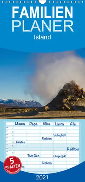 Koch |  Island - Familienplaner hoch (Wandkalender 2021 , 21 cm x 45 cm, hoch) | Sonstiges |  Sack Fachmedien